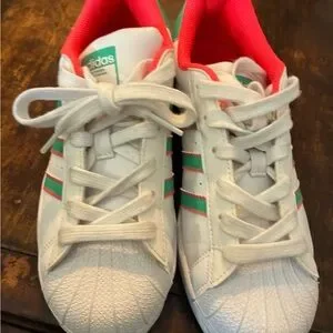 adidas gazelle silver green womens Adidas Kids' Superstar J Shoes